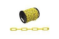 Poly-coated Yellow Steel Chain used to create a strong, dura