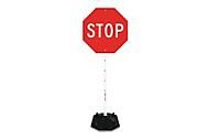 Traffic Signs, Stand with 24X24, Rubber/Steel w/Reflective A